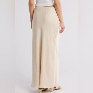Wayf Cream Maxi Skirt